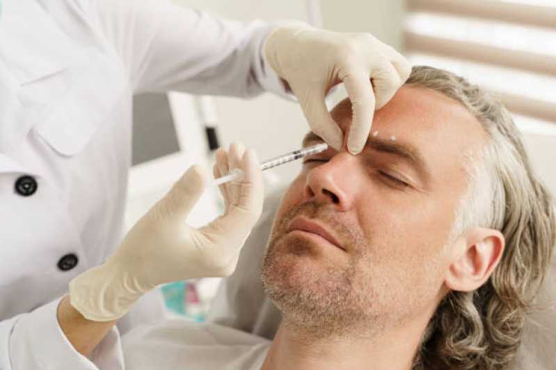 Aplicação de Botox em Homens Lagoa - Aplicação de Botox na Testa